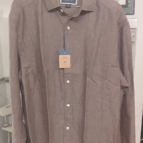 Charles Tyrwhitt Other - Charles Tyrwhitt Linen Shirt . Color Is Mocha . Size  Large